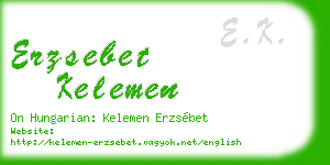 erzsebet kelemen business card
